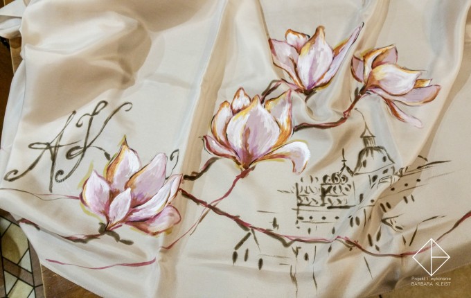Szal szczecińskie magnolie